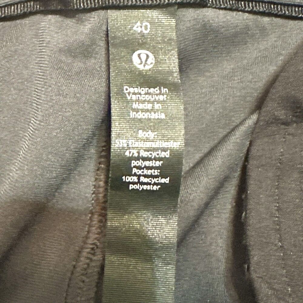 Lululemon Commission Pants Mens 40 Gray Classic Fit Stretch Comfort Casual - Picture 13 of 15